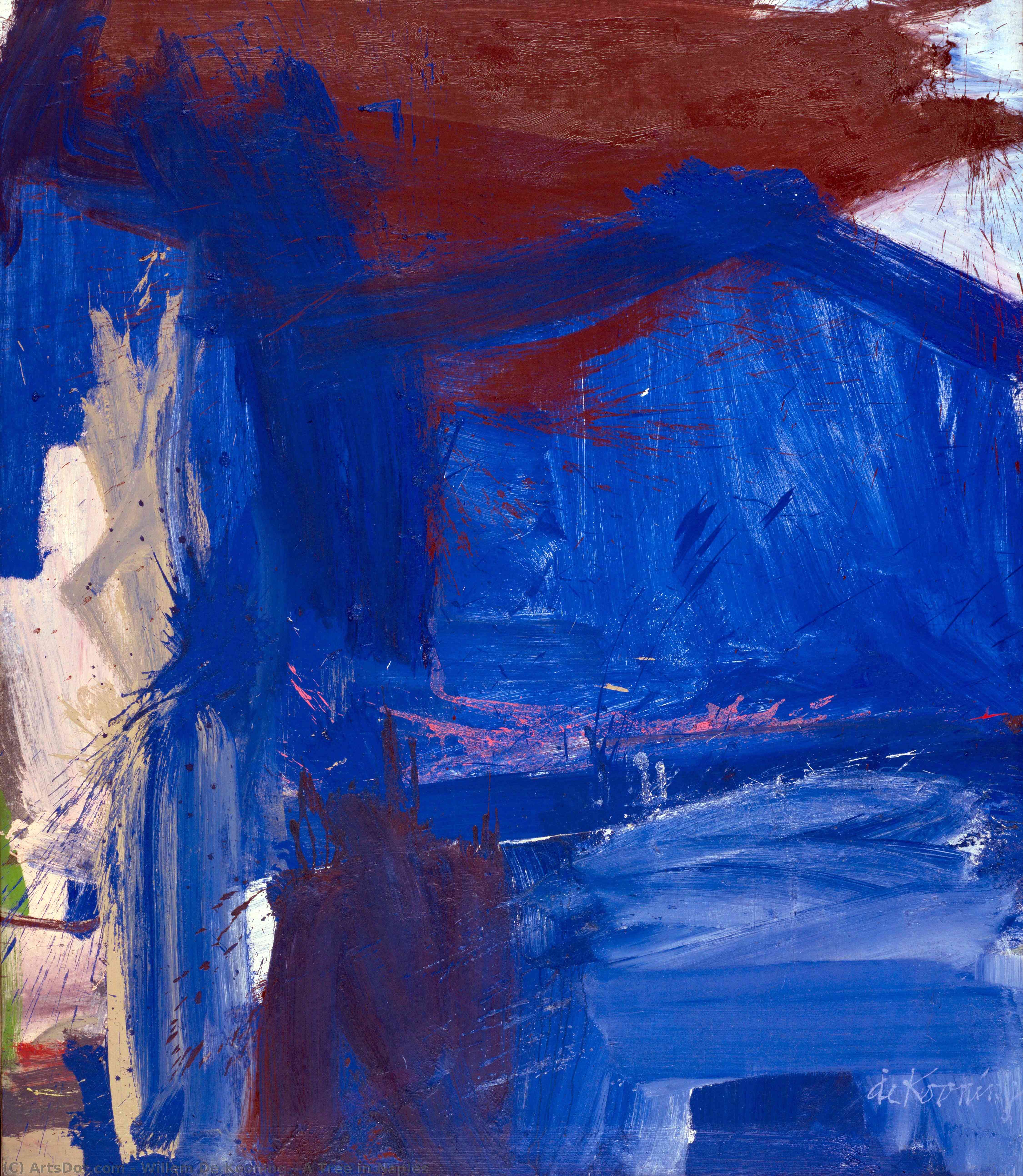 Wikioo.org - The Encyclopedia of Fine Arts - Painting, Artwork by Willem De Kooning - A Tree in Naples