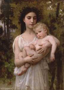 William Adolphe Bouguereau - The younger brother 1900