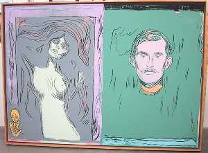 Andy Warhol - Madonna And Self-Portrait With Skeleton¹s Arm (after Munch)