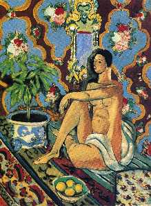 Henri Matisse - Decorative Figure on an Ornamental Background