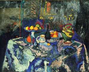 Henri Matisse - Still Life with Vase, Bottle and Fruit