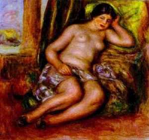Pierre-Auguste Renoir - Sleeping Odalisque (Odalisque with Babouches