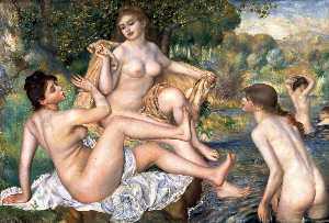 Pierre-Auguste Renoir - The Great Bathers (The Nymphs) - (buy famous paintings)