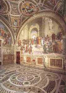 Raphael (Raffaello Sanzio Da Urbino) - Stanze Vaticane - View of the Stanza della Segnatura