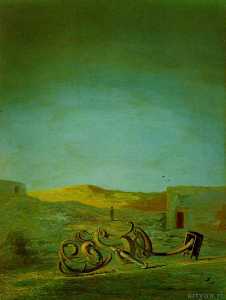 Salvador Dali - Untitled (Desert Landscape), 1934