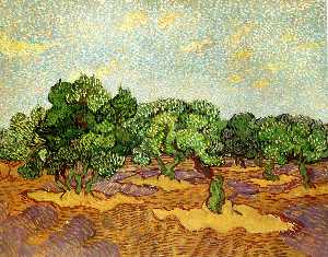 Vincent Van Gogh - Olive Grove - Pale Blue Sky