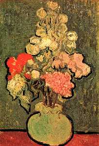 Vincent Van Gogh - Still Life Vase with Rose-Mallows