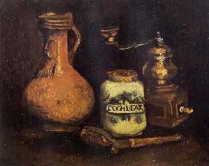 Vincent Van Gogh - Still Life with Coffee Mill, Pipe Case and Jug
