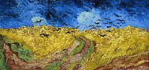 Vincent Van Gogh - Wheatfield with Crows - (own a famous paintings reproduction)