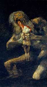 Francisco De Goya - Saturn Devouring His Son - (own a famous paintings reproduction)