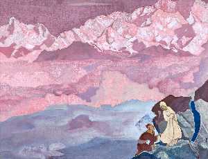 Nicholas Roerich - She Who Leads (1924)