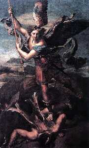 Raphael (Raffaello Sanzio Da Urbino) - St. Michael and Satan