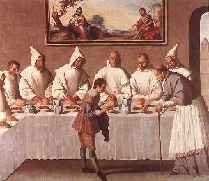 St. Hugo of Grenoble in the Carthusian Refectory