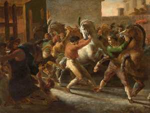 Jean-Louis André Théodore Géricault - Horse Races in Rome