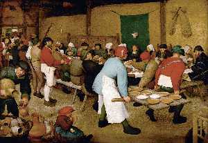 Pieter Bruegel The Elder - Peasant wedding - (buy famous paintings)