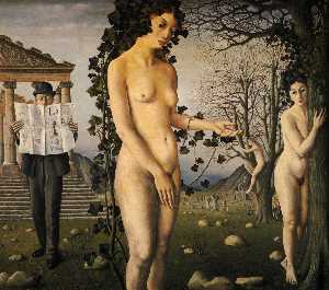 Paul Delvaux - The Man in the Street