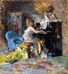 Giovanni Boldini - Woman at a Piano