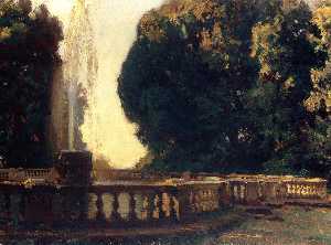John Singer Sargent - Villa Torlonia, Fountain