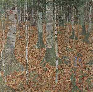 березовый лес , 1903 - Вена , музей остеррайчише для анжвандте кунст