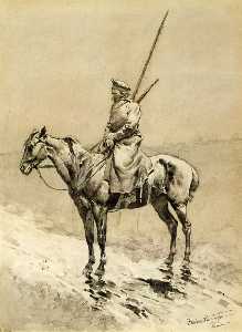 Cossack Picket on the German Frontier