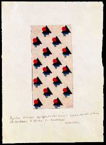 Kazimir Severinovich Malevich - Design for Suprematist Fabric 3