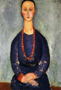 Woman in a Red Necklace