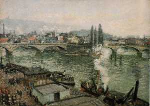 The Pont Corneille, Rouen, Grey Weather