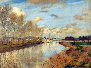 Claude Monet - Argenteuil, Seen from the Small Arm of the Seine