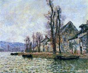 Claude Monet - The Bend of the Seine at Lavacourt, Winter
