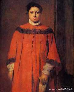 Edgar Degas - Girl in Red