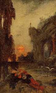 Gustave Moreau - The Death of Sappho 1