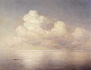 Ivan Aivazovsky - Clouds above a sea calm
