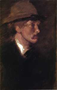 James Abbott Mcneill Whistler - Study of a Head