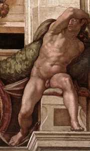 Michelangelo Buonarroti - Ignudo (13)