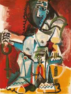 Pablo Picasso - Nude Woman Sitting in an Armchair