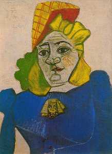 Pablo Picasso - Woman with broche