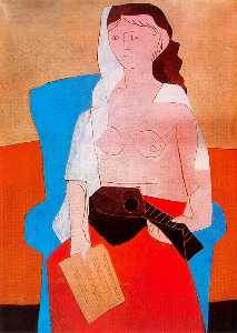 Pablo Picasso - Woman with mandoline