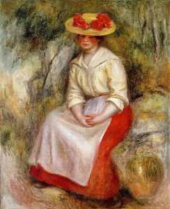 Pierre-Auguste Renoir - Gabrielle in a Straw Hat