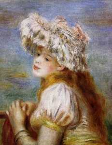 Pierre-Auguste Renoir - Girl in a Lace Hat