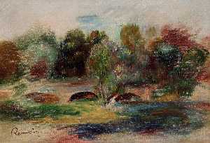 Pierre-Auguste Renoir - Landscape with Bridge 1