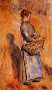 Pierre-Auguste Renoir - Peasant Woman Standing in a Landscape