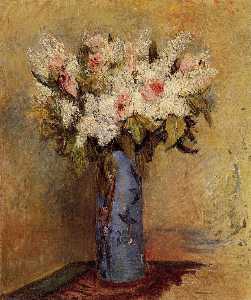 Pierre-Auguste Renoir - Vase of Lilacs and Roses