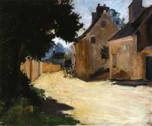 Pierre-Auguste Renoir - Village Street, Louveciennes