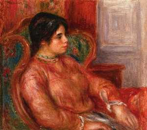 Pierre-Auguste Renoir - Woman with Green Chair