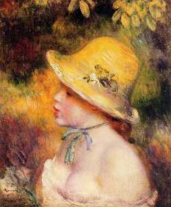 Pierre-Auguste Renoir - Young Girl in a Straw Hat 1
