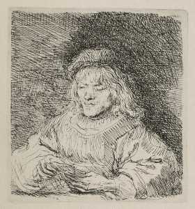 Rembrandt Van Rijn - A Man Playing Cards