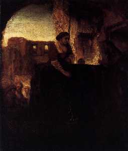 Rembrandt Van Rijn - Christ and the Woman of Samaria