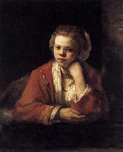 Rembrandt Van Rijn - Girl at a Window