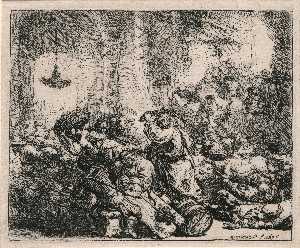 Rembrandt Van Rijn - Jesus Driving out the Money Changers