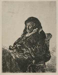 Rembrandt Van Rijn - Rembrandt-s Mother in a Widow-s Dress